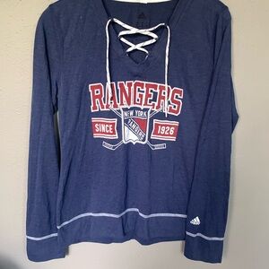 New York Rangers NHL long sleeve tee Sz Medium women’s